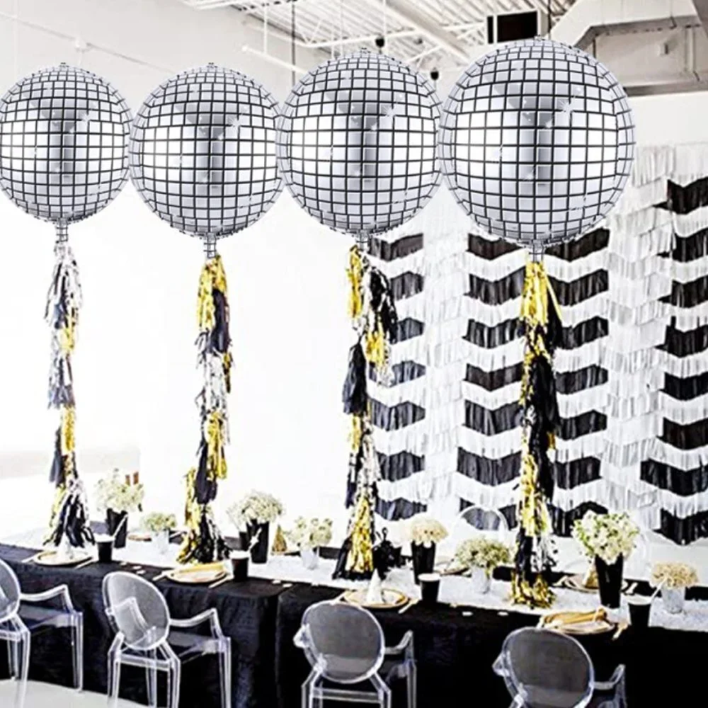 4D Disco Shaped Balloon Pack of 8